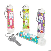 Easter Flashlight Keychains - 12 Pc.
