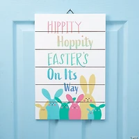 Easter Hippity Hoppity Door Sign