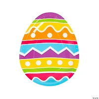 Easter Party Bright Easter Egg-Shaped Paper Dessert Plates - 8 Ct.