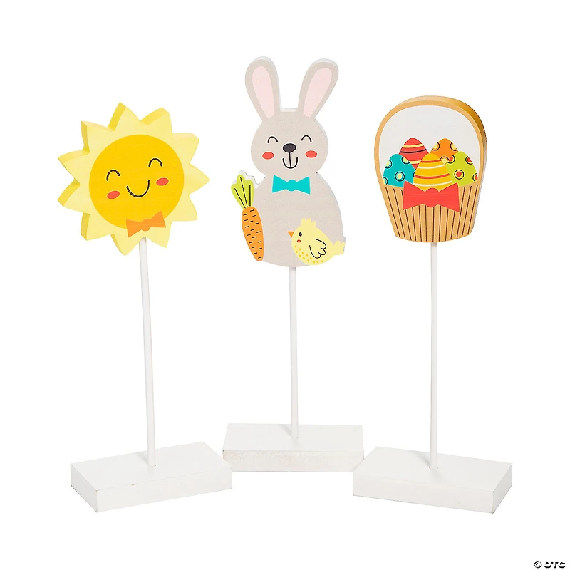 Easter Pedestal Tabletop Decorations - 3 Pc.