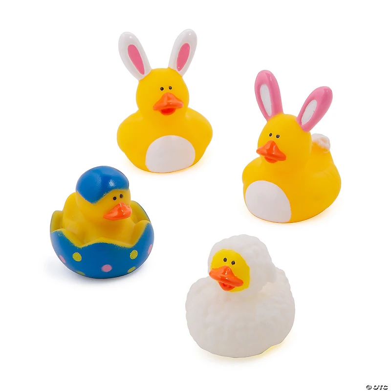 Easter Rubber Ducks - 12 Pc.