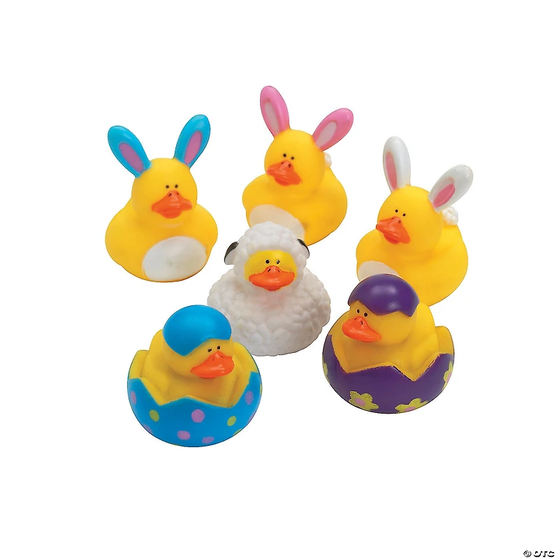 Easter Rubber Ducks - 12 Pc.