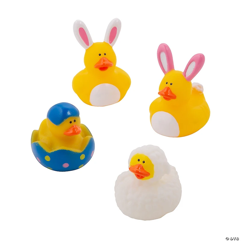 Easter Rubber Ducks - 12 Pc.