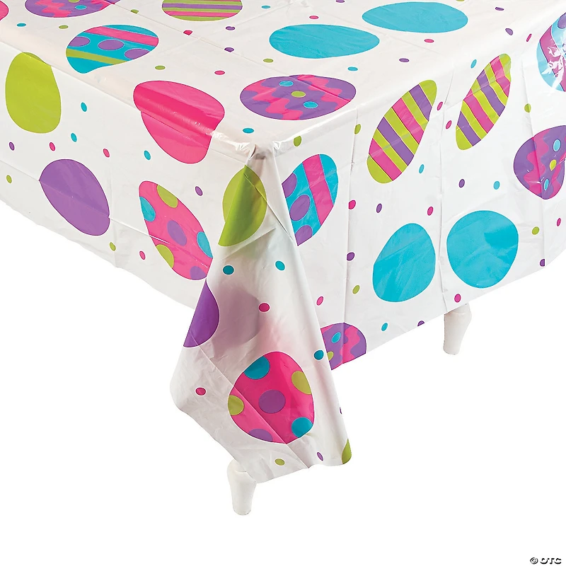 Egg Print Plastic Tablecloth