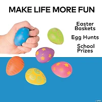 Egg-Shaped Stress Balls - 24 Pc.