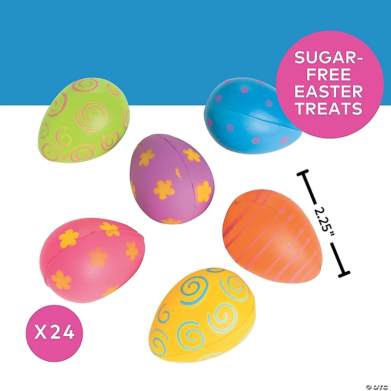 Egg-Shaped Stress Balls - 24 Pc.