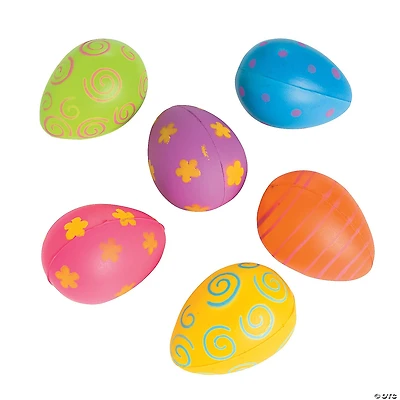 Egg-Shaped Stress Balls - 24 Pc.