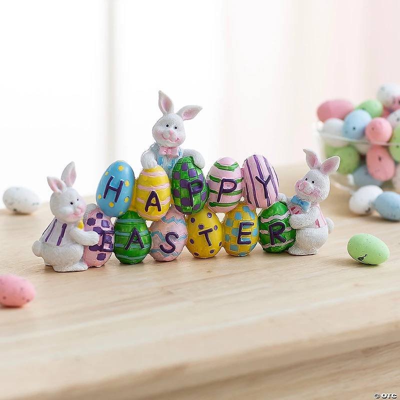 Eggs & Easter Bunnies Tabletop Decoration