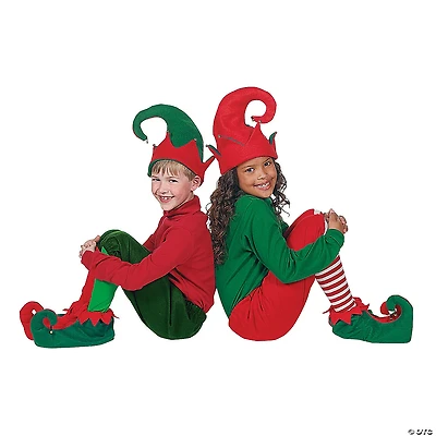 Elf Shoes & Hat Costume Set - 3 Pc.