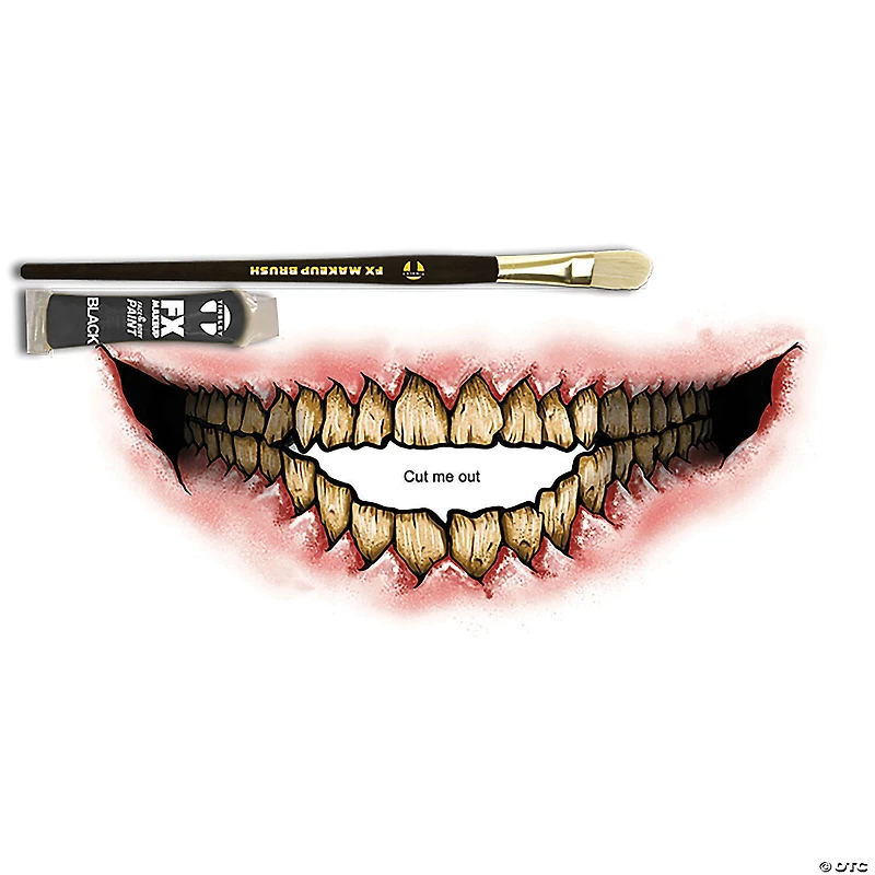 Evil Grin Big Mouth Tattoo Fx