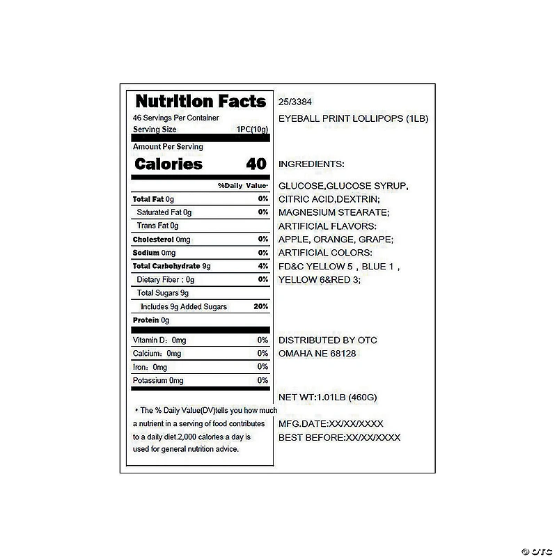 Eyeball Print Lollipops