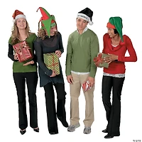 Felt Elf Hats with Pom-Pom Tassel - 12 Pc.