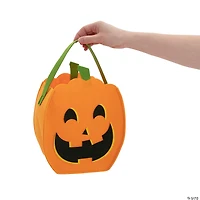 Felt Jack-O’-Lantern Trick-or-Treat Bucket