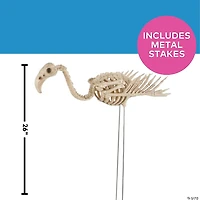 Flamingo Skeleton Yard Decoration