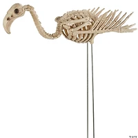 Flamingo Skeleton Yard Decoration