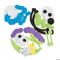 Foam Monster Pumpkin Decorating Craft Kit - Makes 12