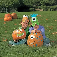 Foam Monster Pumpkin Decorating Craft Kit - Makes 12