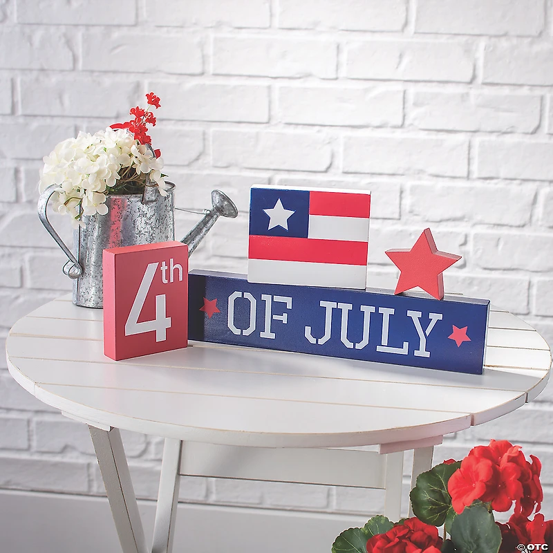 Fourth of July Tabletop Blocks