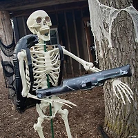Ghost Investigator Posable Skeletons Halloween Decorating Kit - 6 Pc.