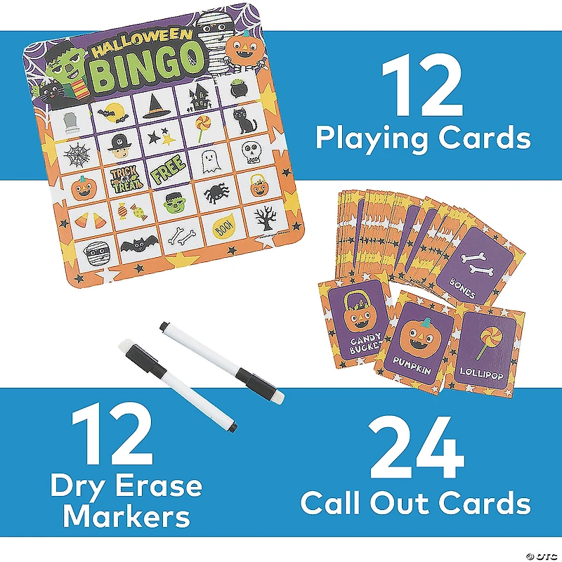 Ghoul Gang Dry Erase Halloween Bingo Game