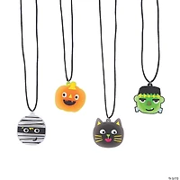 Ghoul Gang Light-Up Necklaces - 12 Pc.