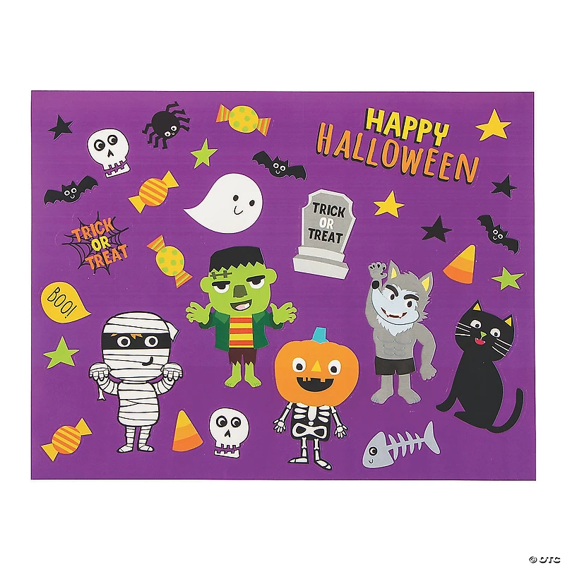 Ghoul Gang Sticker Scenes - 12 Pc.