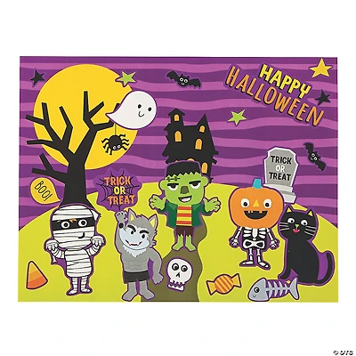Ghoul Gang Sticker Scenes - 12 Pc.