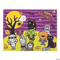 Ghoul Gang Sticker Scenes - 12 Pc.