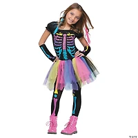 Girl’s Funky Punk Skeleton Costume