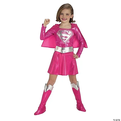 Girl’s Pink Supergirl™ Costume