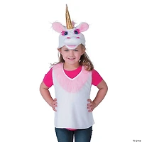 Girl’s Unicorn Vest & Hat Costume Set