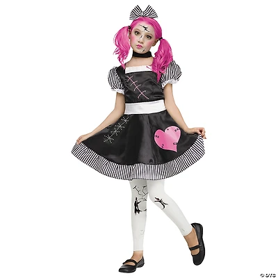 Girl's Broken Doll Costume