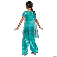Girl's Classic Aladdin™ Live Action Teal Jasmine Costume