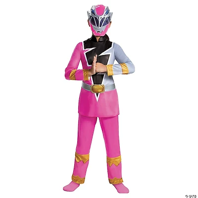 Girl's Deluxe Mighty Morphin Power Rangers Pink Ranger Dino Fury Costume