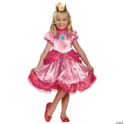 Girl's Deluxe Princess Peach Costume