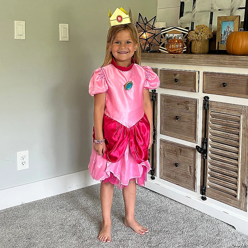 Girl's Deluxe Super Mario Bros.™ Princess Peach Costume