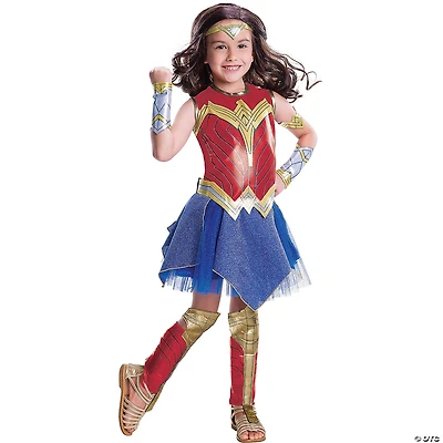 Girl's Deluxe Wonder Woman Costume