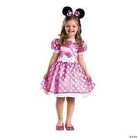 Girl's Pink Classic Minnie Mouse Costume