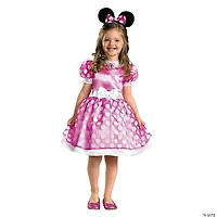 Girl's Pink Classic Minnie Mouse Costume