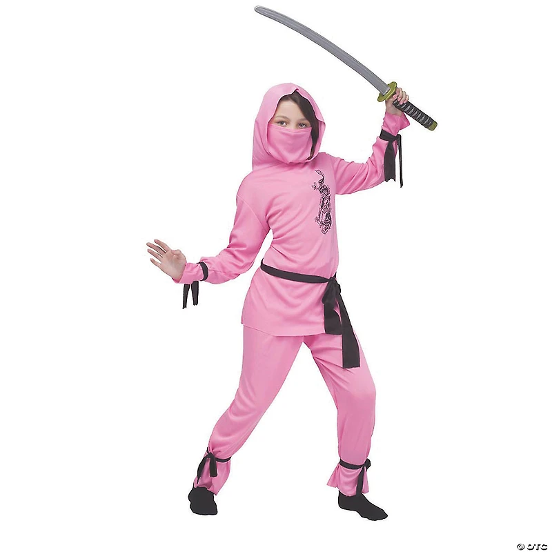 Girl's Pink Ninja Costume