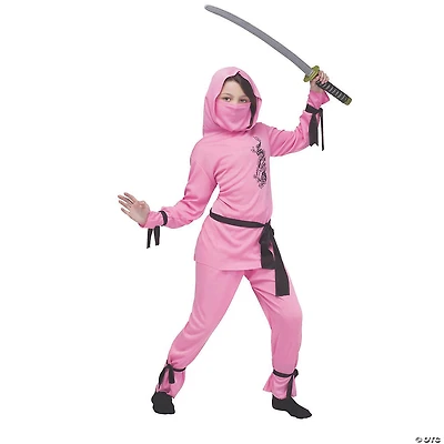 Girl's Pink Ninja Costume