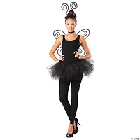 Girl's Stripped Antenna And Wings