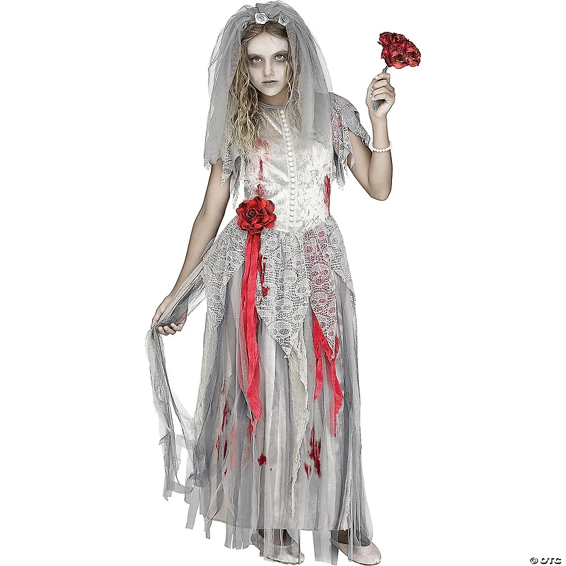 Girl's Zombie Bride Costume