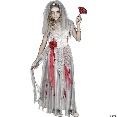 Girl's Zombie Bride Costume