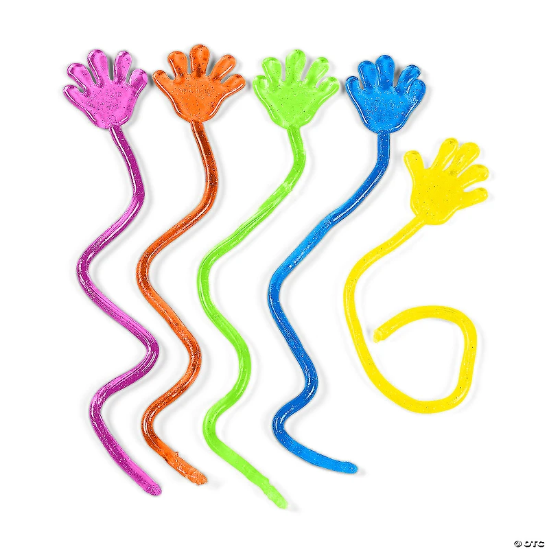 Glitter Sticky Hands - 72 Pc.