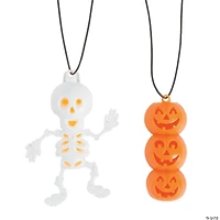Glow Halloween Character Necklaces - 12 Pc.
