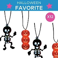 Glow Halloween Character Necklaces - 12 Pc.