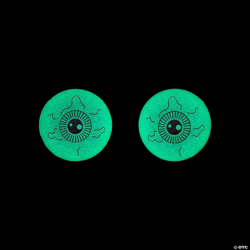 Glow-in-the-Dark Eyeball Table Tennis Balls - 12 Pc.