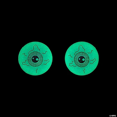 Glow-in-the-Dark Eyeball Table Tennis Balls - 12 Pc.
