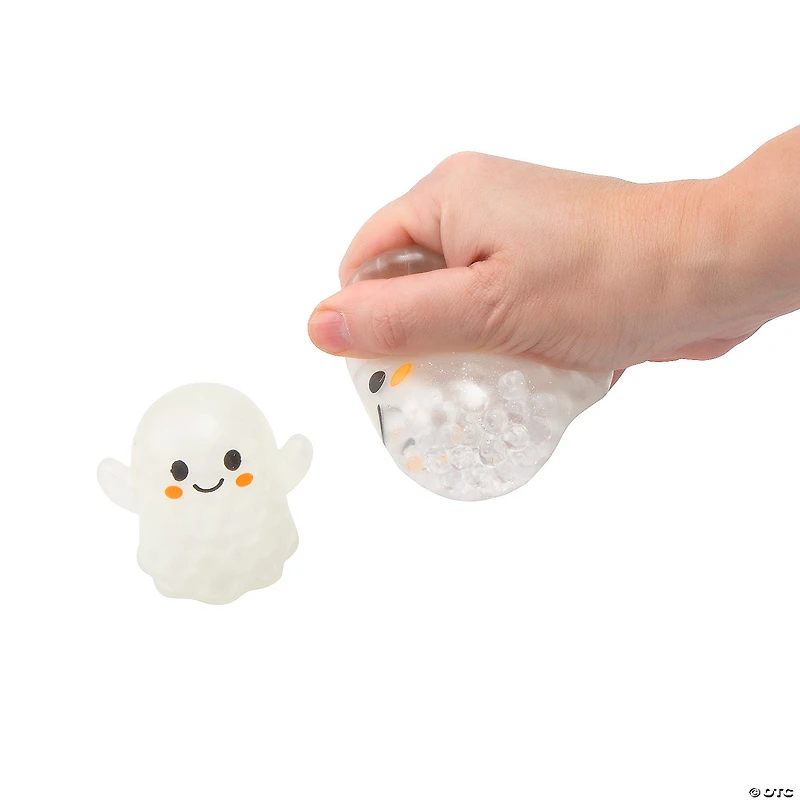 Glow-in-the-Dark Ghost Gel Bead Squeeze Toys